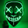 👺Black V  Horror Glowing LED halloween mask - AzraTec