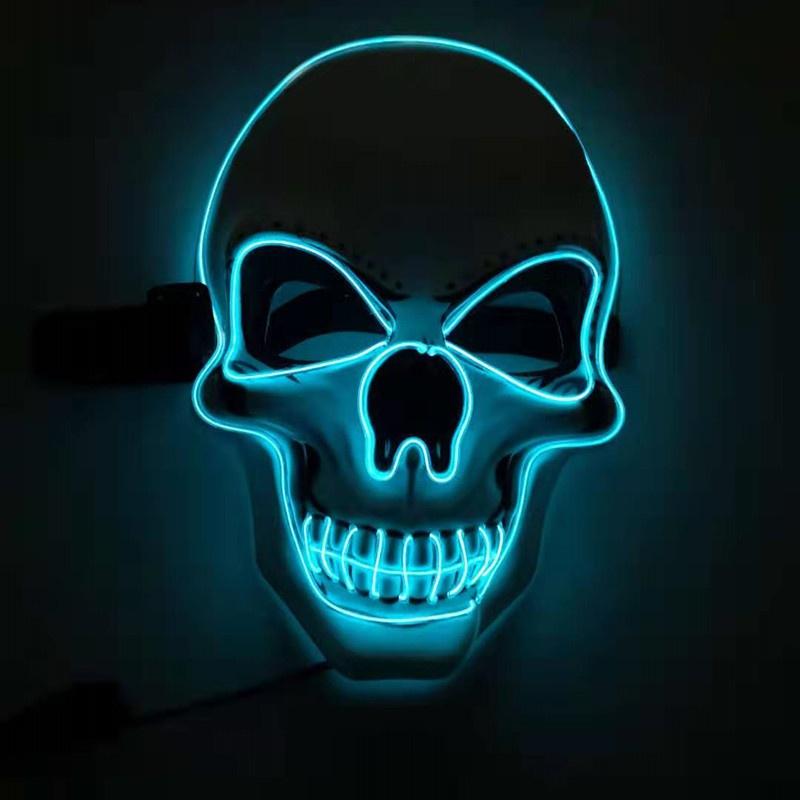💀 Glowing LED Skull  Halloween Mask - AzraTec
