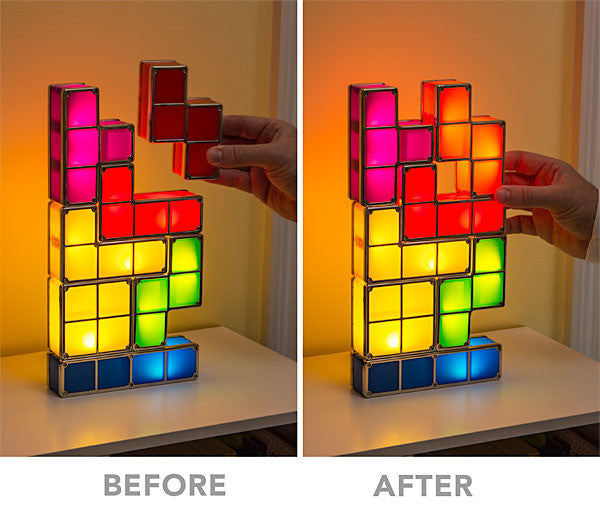 DIY Tetris Building Blocks Night Light and Lamp - AzraTec