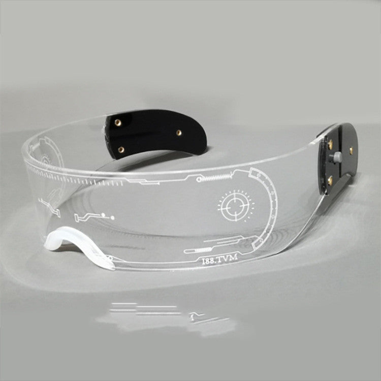 Luminous  Cyberpunk LED Visor Glasses - AzraTec