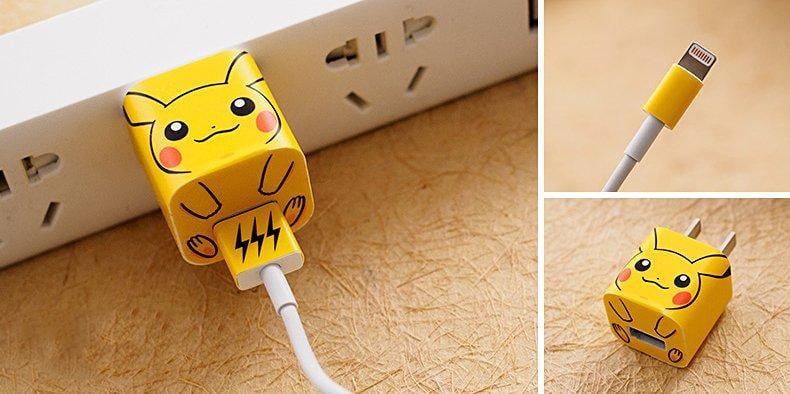 Pikachu iPhone Charger Stickers - AzraTec