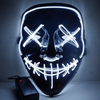 👺Black V  Horror Glowing LED halloween mask - AzraTec