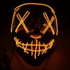 👺Black V  Horror Glowing LED halloween mask - AzraTec