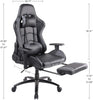 Ergonomic Swivel Gaming Chair With High Back PU Leather And Headrest - AzraTec